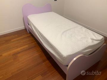 letto cameretta più materasso antiallergico
