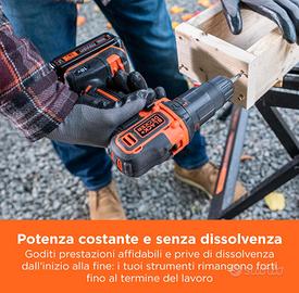 Batteria BLACK+DECKER 18V 2.0Ah Litio – Compatibile Con Tutti Gli Utensili 18V, Ricarica Rapida E Lunga Durata (BL2018-XJ)