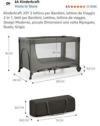 Nuovo Lettino+Materasso e Cuscini AntiSoffocamento