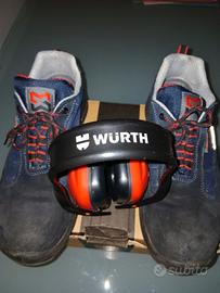 Scarpe antinfortunistiche Wurth N°43+cuffie..