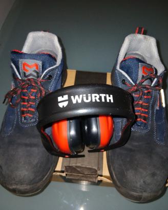 Scarpe antinfortunistiche Wurth N°43+cuffie..