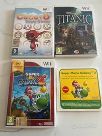 Lotto 5 giochi console Nintendo Wii