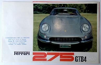 Dépliant Brochure Originale Ferrari 275 GTB4