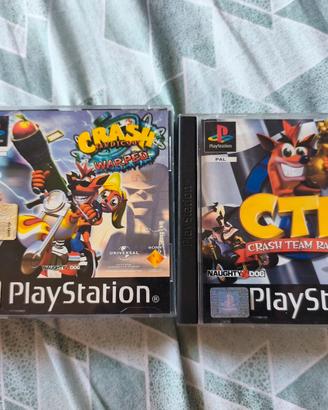 Crash Bandicoot 3 + CTR lotto giochi PS1 PSX ITA