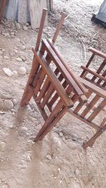 sedie in legno pieghevoli