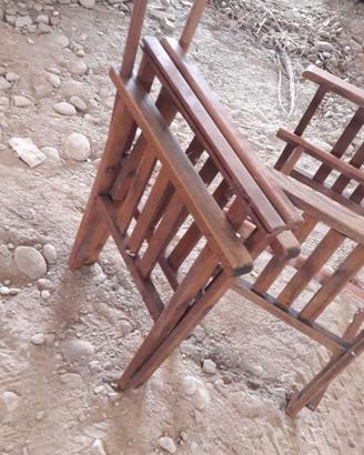 sedie in legno pieghevoli