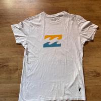 T-Shirt Billabong Bianca con Logo - Taglia XS