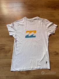 T-Shirt Billabong Bianca con Logo - Taglia XS