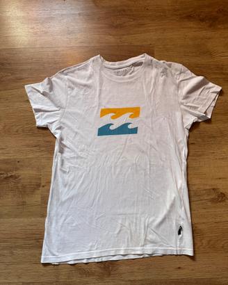 T-Shirt Billabong Bianca con Logo - Taglia XS