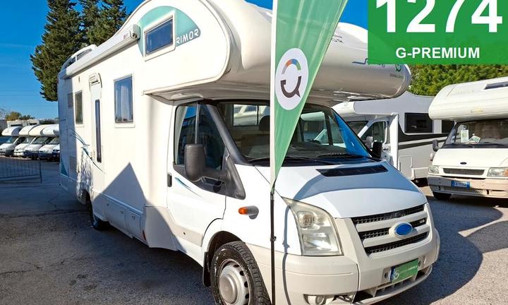 CAMPER RIMOR FORD MANSARDATO 7 POSTI DOPPIA DINETT