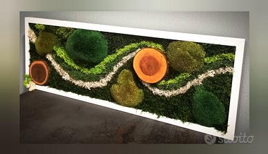 Quadro Vegetale muschio Stabilizzato e licheni