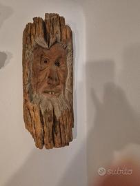 maschere in legno di cirmolo