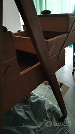 cassetta in legno sarta cucito vintage