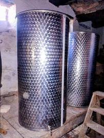 serbatoio in acciaio inox 400 litri per vino  