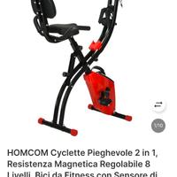 Cyclette Pieghevole 2 in 1