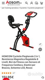 Cyclette Pieghevole 2 in 1