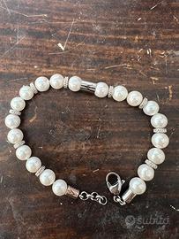 Bracciale unisex Amima in acciaio inox e pietre