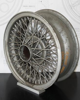 JAGUAR TYPE-E CERCHIO BORRANI RECORD 5KX15 RW-3585