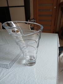 centro tavola o portafiori in cristallo di boemia 