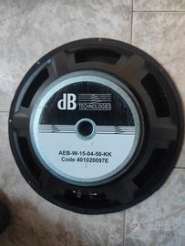 Woofer 15" dB  altoparlanti AEB-W-15-04-50-KK