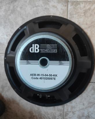 Woofer 15" dB  altoparlanti AEB-W-15-04-50-KK