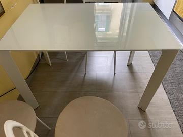TAVOLO DA CUCINA BIANCO ALLUNGABILE – PIANO IN VET