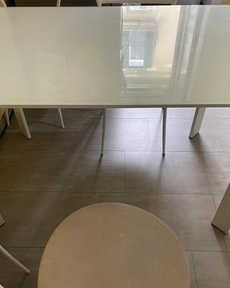 TAVOLO DA CUCINA BIANCO ALLUNGABILE – PIANO IN VET