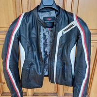 Giacca moto pelle donna