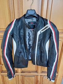 Giacca moto pelle donna