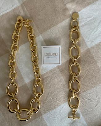 Unoaerre collana e bracciale