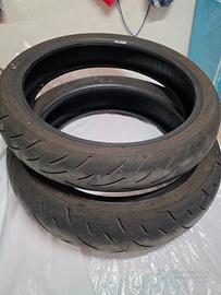 Coppia gomme moto.