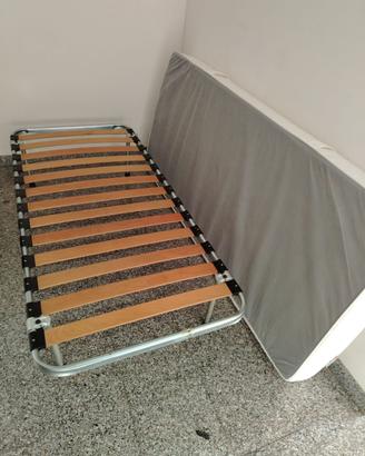 Rete singola a doghe + materasso