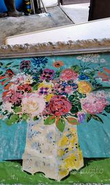 QUADRO OLIO SU TELA DELLA PITTRICE REPUBBLICA CECA