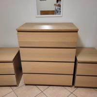 Cassettiera e comodini
