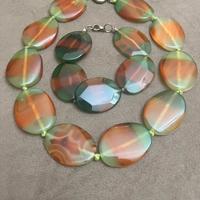 Set-BRACCIALE E COLLANA AGATA