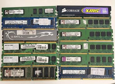 Lotto Moduli Ram Dimm DDR-DDR2-DDR3