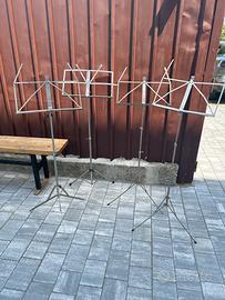 Nr 4 leggii per spartiti, strumenti musicali