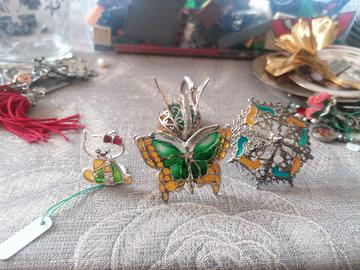 soprammobili vintage in argento 800 - collezione