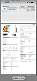 Televisore Toshiba 43 pollici