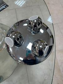 Faretto da soffitto cromato " a 3 occhi