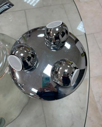 Faretto da soffitto cromato " a 3 occhi