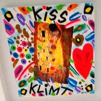 Kiss Klimt. Bruno Donzelli. Opera incorniciata 