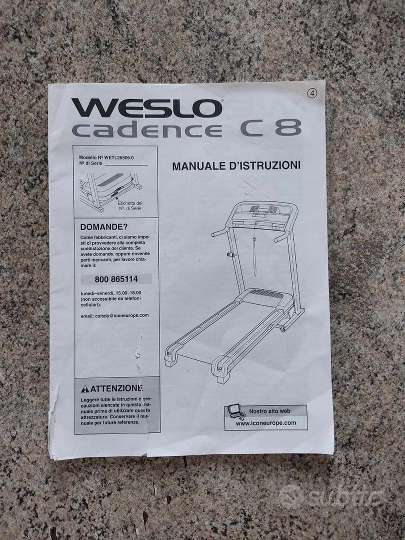 Weslo cadence c discount 8