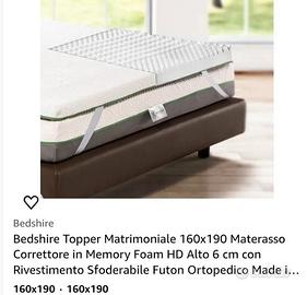 topper per materasso  matrimoniale 