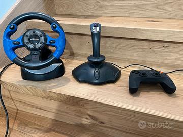 Lotto gaming volante joystick e gamepad da testare