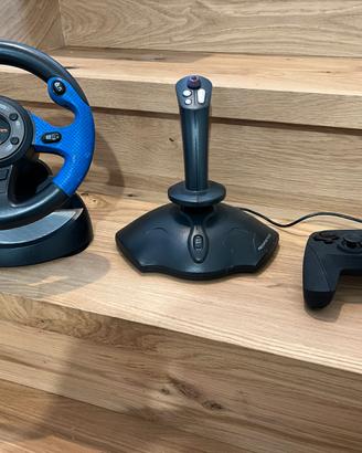 Lotto gaming volante joystick e gamepad da testare