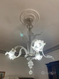 Lampadario murano in vetro veneziano