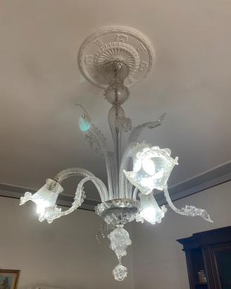 Lampadario murano in vetro veneziano
