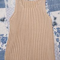 canottiera cotone laminato oro, a cannette