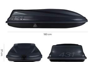 Portapacchi Auto -  CAM Box Sport 431, Nero, 430 L